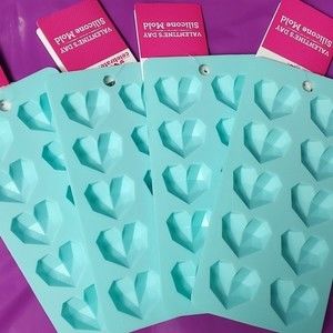 Valentine's Day Diamond Heart Silicone Mold